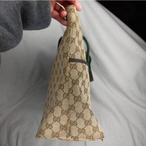 Authentic Gucci GG Monogram Supreme Sherry Web Diaper Tote Bag - Picture 4 of 11